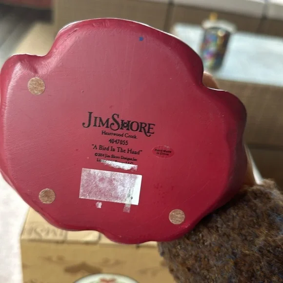 Jim Shore for Enesco Heartwood Creek Angel with Bird in Glass Dome 9.2” - Picture 7 of 11